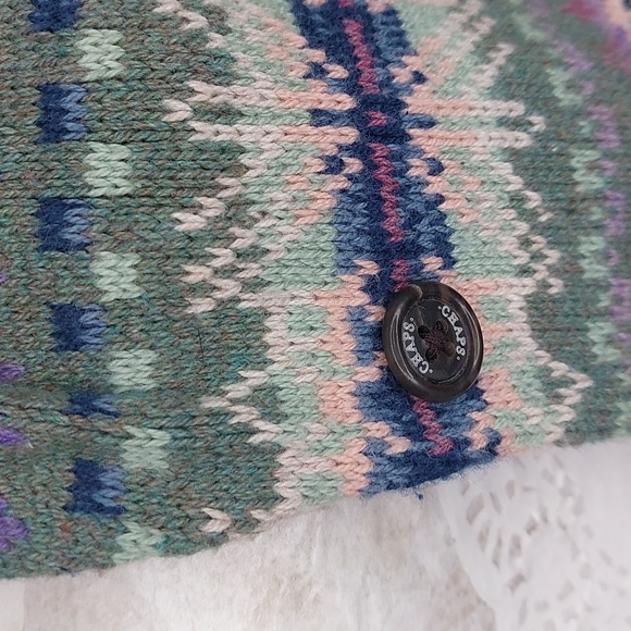 Chaps Knit Sweater Vest, Beautiful Colors, Small - Picture 8 of 11